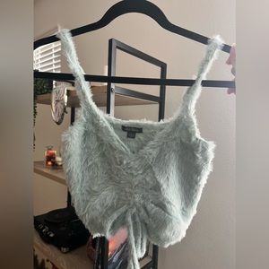 Target fuzzy tank top